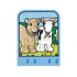 Story Builder Farmyard Fun Card with Cows Pattern: {умерено син}