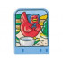 Story Builder Farmyard Fun Card with Hen, Bucket of Water, and Corn Pattern: {умерено син}