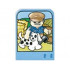 Story Builder Farmyard Fun Card with Farmer and Dog Pattern: {умерено син}