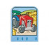 Story Builder Farmyard Fun Card with Tractor with Eyes Pattern: {умерено син}
