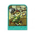Story Builder Crazy Castle Card with Boy Knight Carrying Drinks and Slipping on Banana Peel Pattern: {умерено синьо-зелен}