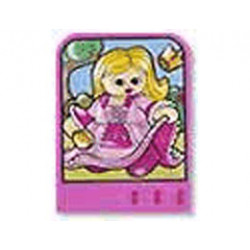 Story Builder Pink Palace Card with Girl in Pink Dress Pattern: {ярко пурпурен}