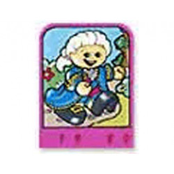 Story Builder Pink Palace Card with Man in Blue Cape Pattern: {ярко пурпурен}