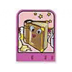 Story Builder Pink Palace Card with Book Pattern: {ярко пурпурен}