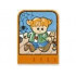 Story Builder Happy Home Card with Girl Pattern: {ярко оранжев}