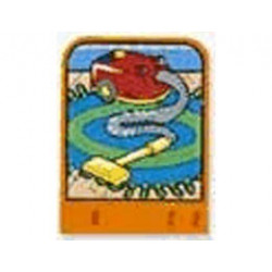 Story Builder Happy Home Card with Vacuum Cleaner Pattern: {ярко оранжев}