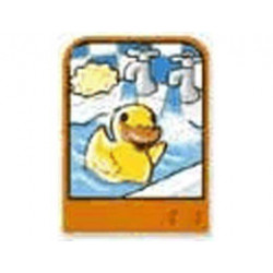 Story Builder Happy Home Card with Duck Pattern: {ярко оранжев}