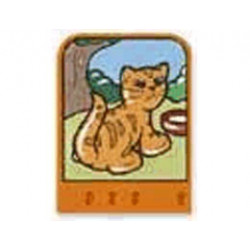 Story Builder Happy Home Card with Cat Pattern: {ярко оранжев}