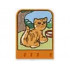 Story Builder Happy Home Card with Cat Pattern: {ярко оранжев}