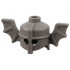 Minifigure, Headgear Helmet with Bat Wings: {тъмно сив}