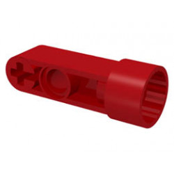 Technic, Rotation Joint Socket with 3L Liftarm Thick: {ярко червен}
