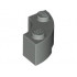 Brick, Round Corner 2 x 2 Macaroni with Stud Notch: {сив}