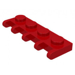 Hinge Vehicle Roof Holder 1 x 4 : {ярко червен}
