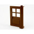 Door 1 x 4 x 5 with 4 Panes: {земно оранжев}