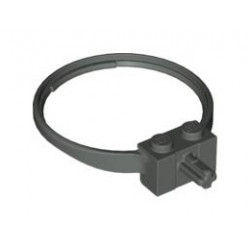 Sports Hoop with 2 Studs and Axle: {тъмно сив}
