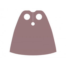 Minifigure Cape Cloth, Standard - Traditional Starched Fabric - 4.0cm Height: {пясъчно червен}