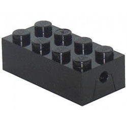 Brick, Modified 2 x 4 with Wheels Holder FreeStyle: {черен}