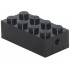 Brick, Modified 2 x 4 with Wheels Holder FreeStyle: {черен}