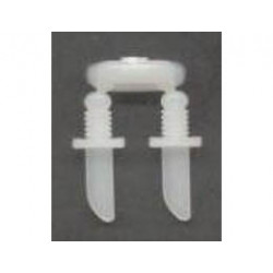 Minifigure, Weapon Knives, 2 on Sprue : {фосфористиращо бял}