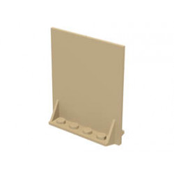 Door 2 x 5 x 5 Swivel, Bracket Base: {тухлено жълт}