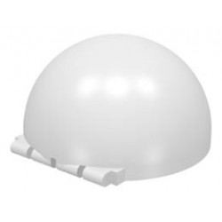 Windscreen 6 x 6 x 3 Canopy Half Sphere with Hinge: {бял}
