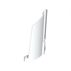 Technic, Panel Fairing #21 Large Long, Small Hole, Side B: {бял}