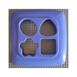 Primo Bucket Lid for Stack n Learn Sorter with Cut Out Shapes: {лилав}