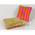 Belville Cloth Pillow 6 x 7 with Gold on One Side and Magenta and Orange Stripes on Other Side Pattern: {неопределен}