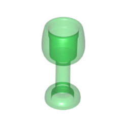 Minifigure, Utensil Goblet Large: {прозрачно зелен}