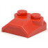 Slope, Curved 2 x 2 x 2/3 with Two Studs and Curved Sides, Lip End : {ярко червен}