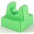 Плочка 1X1 с изправен държач: {умерено зелен}
