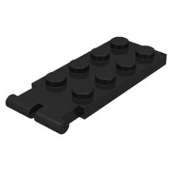 Hinge Plate 2 x 4 - Male (Digger Bucket Holder) : {черен}