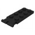 Hinge Plate 2 x 4 - Male (Digger Bucket Holder) : {черен}
