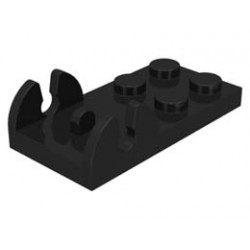 Hinge Plate 2 x 4 - Female (Digger Bucket Holder) : {черен}