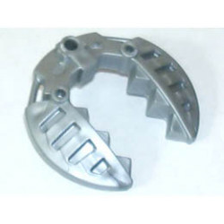 Bionicle Weapon 5 x 5 Shield with Wrench Toothed : {сребрист}