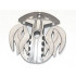 Bionicle Weapon 5 x 5 Shield with Flames Twin: {сребрист}
