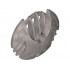 Bionicle Weapon 5 x 5 Shield with 7 Fins: {сребрист}