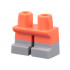 Legs Short with Molded Light Bluish Gray Lower Legs / Boots Pattern: {пъстро коралов}