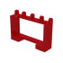 Hinge Vehicle Roof Holder 1 x 4 x 2 : {ярко червен}