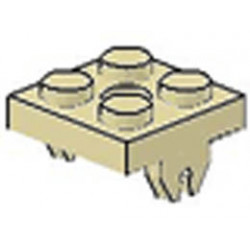 Magnet Holder Plate 2 x 2 Bottom: {тухлено жълт}