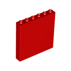 Brick 1 x 6 x 5: {ярко червен}
