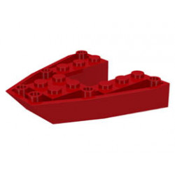 Boat, Bow Brick 6 x 6 x 1 : {ярко червен}