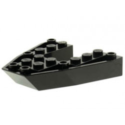 Boat, Bow Brick 6 x 6 x 1 : {черен}