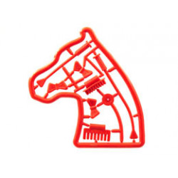Belville Accessories - Complete Sprue - Horse Tack : {ярко червен}