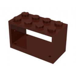 Шкаф 2X4X2: {земно оранжев}