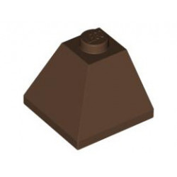 Ъглова тухличка 2X2/45° отвън: {земно оранжев}