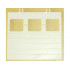 Garage Door 1 x 12 x 9 with Three Windows, Locking Dual 2 Finger Hinges: {бял}
