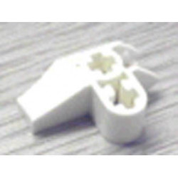 Technic, Axle Connector 2 x 3 Perpendicular with Catch: {бял}