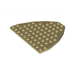 Wedge, Plate 9 x 10 (Boat Bow Plate): {тухлено жълт}