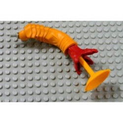Galidor Limb Arm Aquart, Bottom Section with Medium Orange Suction Cup: {светло оранжево-кафяв}